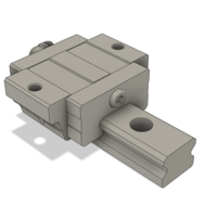 LSD25BK-F1S-N-D-M6 AIRTAC LOW PROFILE RAIL BEARING LSD 25MM SERIES, NORMAL ACCURACY WITH NO PRELOAD (D) STANDARD, TOP MOUNTING FLANGE - SHORT BODY